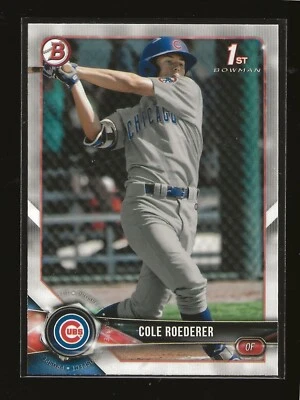2018 Bowman Draft Cole Roederer Chicago Cubs (#BD-125) - Image 1 of 2
