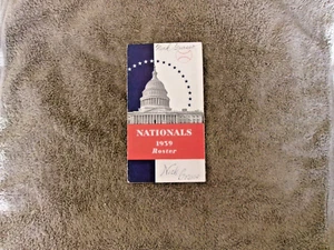 1939 Guía de medios de los Nacionales de Washington Lista Bucky Harris Senadores Rick Ferrell - Imagen 1 de 4