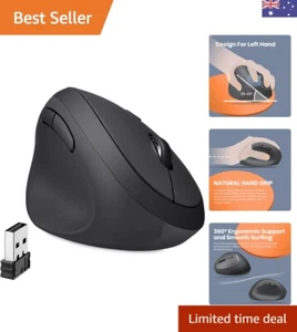 Left-Handed Wireless Vertical Mouse - Ergonomic Design for Comfort and Precision - Picture 1 of 9