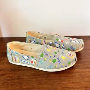 TOMS Alpargata Science Lab Gray Slip On Espadrille Glow In The Dark Women’s 5 - Picture 1 of 10