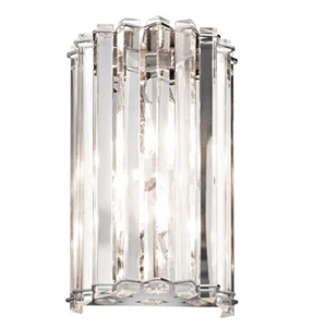 Kichler Crystal Skye Two Light Wall Sconces Light Crystal with Chrome - Picture 1 of 4