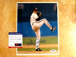 GREG SWINDELL SIGNED AUTOGRAPHED 8X10 PHOTO 1ST TEAM 1986-91 INDIANS PSA - Picture 1 of 1