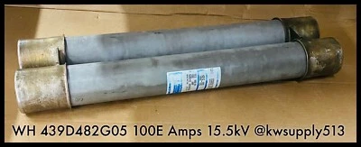 439D482G05 ~ Westinghouse 15CLE-100E S# 439D482G05 100E Amp Fusible 15.5kV ~ Usado Foto 1 de 2
