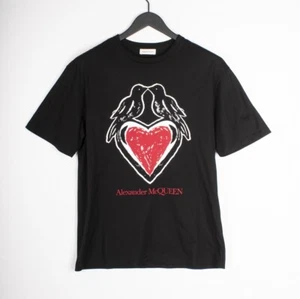 New Original Alexander McQueen Heart Birds Women T Shirt Size 42 L / XL B165 - Picture 1 of 5