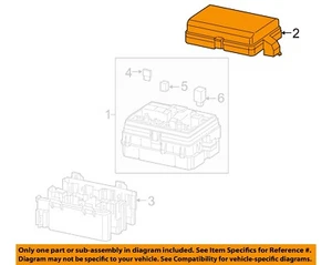 GM OEM 19-22 Sierra 1500 relé de fusibles eléctricos cubierta de caja de fusibles 84594612 - Imagen 1 de 2