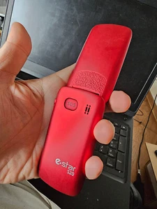 E star S20 red flip mobile phone vintage rare - Afbeelding 1 van 7