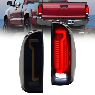 Luces traseras LED para Toyota Tacoma 2005-2015 luces intermitentes lente ahumada Foto 1 de 4