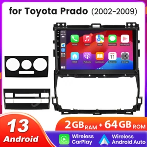 64GB Android13 Carplay Car Radio Stereo GPS Head Unit For Toyota Prado 2002-2009 - Picture 1 of 12
