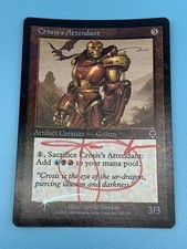Crosis’s Attendant Signed by Artist Arnie Swekel Magic the Gathering  Foil  (LP)