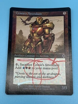 Crosis’s Attendant Signed by Artist Arnie Swekel Magic the Gathering  Foil  (LP) - Image 1 of 4