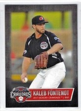 2017 Hickory Crawdads (High A-Texas Rangers) Series 2 Kaleb Fontenot