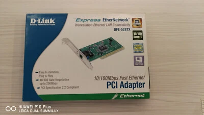 D-LINK DFE-528TX 10/100MPS FAST ETHERNET PCI ADAPTER SCHEDA DI RETE PER PC NUOVA - Immagine 1 di 2