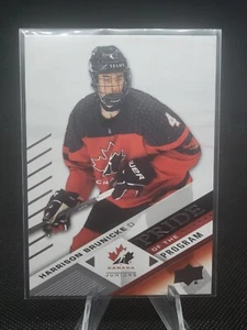 2024 UD Team Canada Harrison Brunicke Pride Of The Program Penguins Prospect - Picture 1 of 2