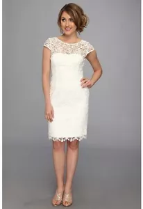 Adrianna Papell Edith white lace dress. Size 14 - Picture 1 of 4