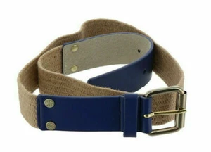Isaac Mizrahi Live! Leather Stretch Waist Belt, Regal Blue, XL/1X - Picture 1 of 6