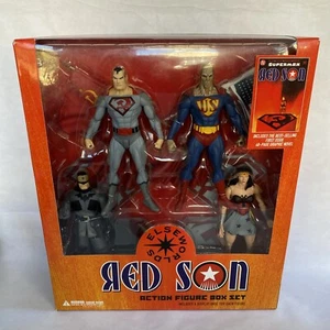 DC DIRECT ELSEWORLDS RED SON ACTION FIGURE BOX SET NEW - Picture 1 of 17