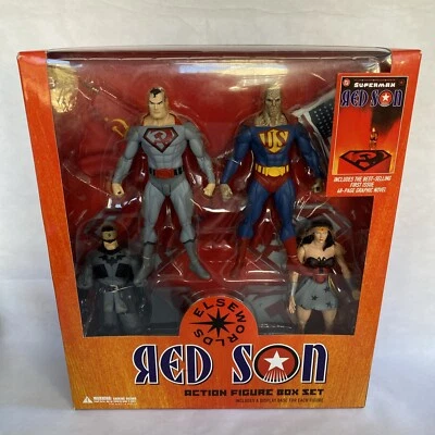 DC DIRECT ELSEWORLDS RED SON ACTION FIGURE BOX SET NEW - Image 1 of 4