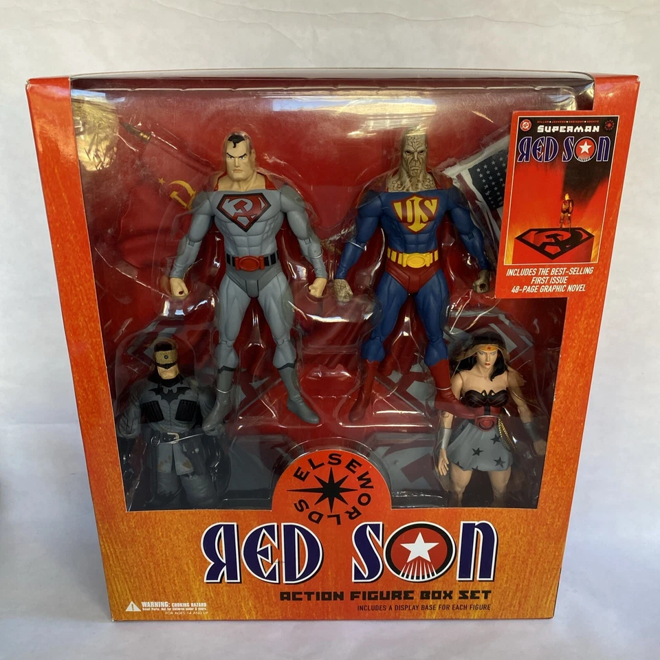 DC DIRECT ELSEWORLDS RED SON ACTION FIGURE BOX SET NOVO - Imagem 1 de 4