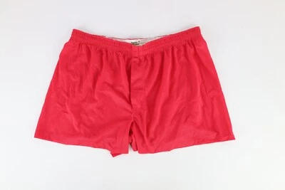 Deadstock Vintage 70s Jockey Mens Size 40 Nylon Boxers Underwear Red USA - Image 1 of 4