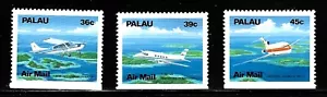 PALAU, SCOTT # C18-C20, SET OF 3 MNH FROM BOOKLET 1989 AIRCRAFT AIRMAIL - Picture 1 of 1