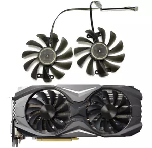 Pair Fans Cooler Fan Replace For Zotac GeForce GTX 1070 1080 AMP Edition 95mm - Picture 1 of 12