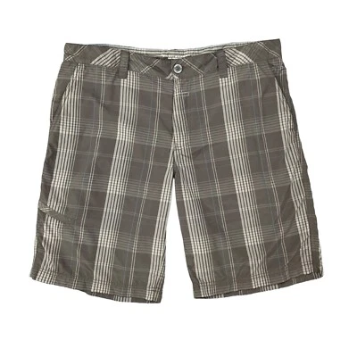 Columbia Pantalones Cortos Para Hombres 36 Gris Blanco A Cuadros Nylon Omni-Sombra Informal Exterior Bermudas Foto 1 de 4