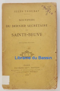 Souvenirs du dernier secrétaire de Sainte-Beuve Jules Troubat 1890 - Picture 1 of 5