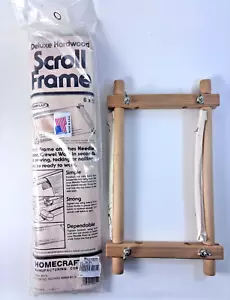 New Homecrafters Needlepoint Hardwood Scroll Frame 6"x12" & Marie Products Frame - Picture 1 of 3
