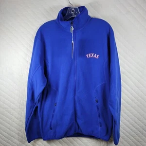 New Texas Rangers Antigua Blue Jacket Sz Medium Ice Jacket Full Zip Up MSRP $70 - Picture 1 of 6