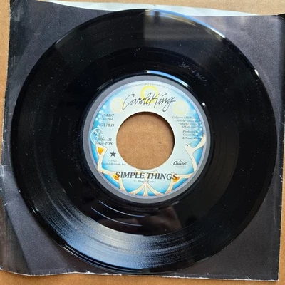 CAROLE KING Simple Things DJ PROMO 45 7" Record Vinyl Records - Image 1 of 2