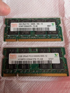 1gb + 2gb 2Rx8 PC2-5300S DDR2 667Mhz 200Pin RAM Memory Laptop SO-DIMM 1.8V - Picture 1 of 3