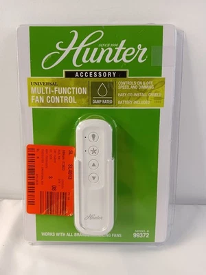 Hunter 99372 Universal Multi Function Fan Control w/Remote & Holder New Open Box - Image 1 of 4