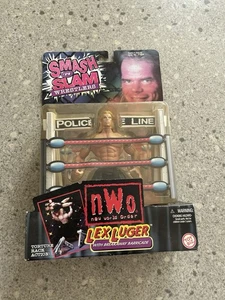 ACTION FIGURE TOYBIZ SMASH N' SLAM 1999 NUOVA SENZA ETICHETTE WRESTLING LEX LUGER - NUOVA SU CARTONCINO - Foto 1 di 11