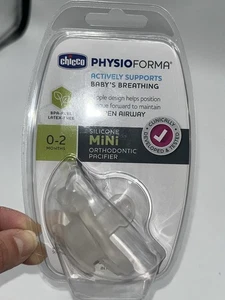 Mini chupete de ortodoncia de silicona Chicco PhysioForma paquete de 2 meses - Imagen 1 de 3