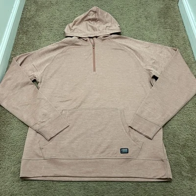 Sudadera con Capucha Live Forever Golf 1/4 Cremallera Pull Over Para Hombre Talla Grande Melocotón Ligera Foto 1 de 4