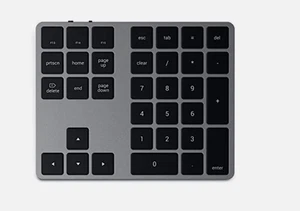 Satechi Bluetooth Extended Numeric Keypad – Slim Rechargeable 34-Key Numberpad – - Picture 1 of 6