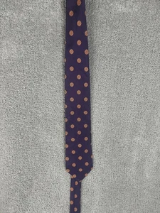 Corbata Brooks Brothers Para Hombre Púrpura Naranja Medallón Geométrico Hecha en EE. UU. Inglaterra - Imagen 1 de 9