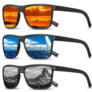Square Polarized Sunglasses Unisex Retro Outdoor Sports Fishing GXX Sun D1Y2 - Picture 1 of 25