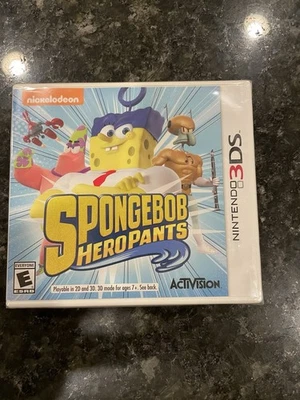 SEALED SpongeBob HeroPants (Nintendo 3DS, 2015) - Image 1 of 4