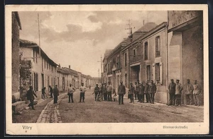 CPA Vitry, Bismarckstrasse, Deutsche Besatzung 1918 - Picture 1 of 2