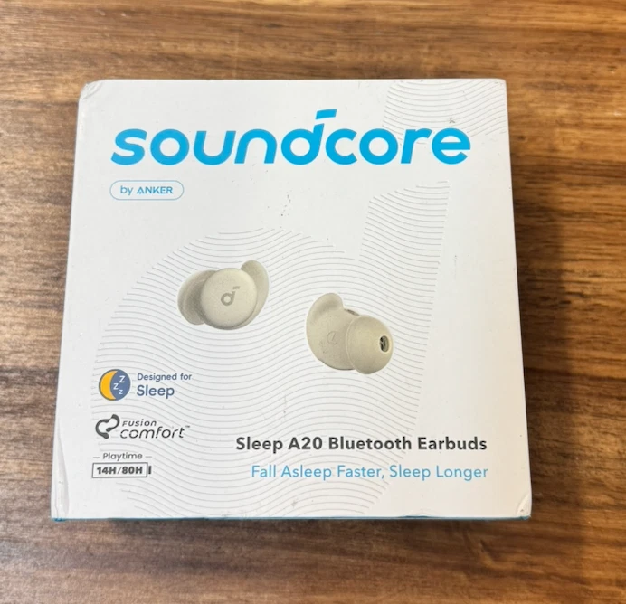Auriculares Bluetooth Soundcore by Anker Sleep A20 con enmascaramiento de ruido - beige dormido Foto 1 de 3