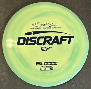 New Discraft ESP Buzzz Paul McBeth 5x World Champ Golf Midrange - Picture 1 of 2