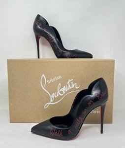 CHRISTIAN LOUBOUTIN Kid Hottie Walkie 100 Bombas 37.5 Negro Nuevo Edición Limitada - Imagen 1 de 9