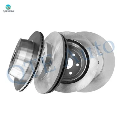 4 Front 330mm-Rear 345mm Brake Disc Rotors For 2013 2014 Chevrolet Suburban 1500 - Image 1 of 4