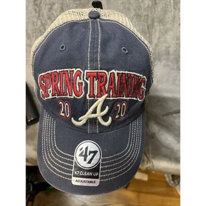Maglia camionista Atlanta Braves New Era 47 pulizia allenamento primavera 2020 Florida - Foto 1 di 4