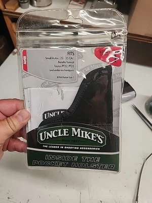 UNCLE MIKES INSIDE THE POCKET HOLSTER SIZE 1 (UNC87441) New In Package  - Image 1 of 4