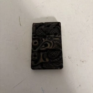 Vtg. Chinese Inkstone/Pendant 2 7/8" - Picture 1 of 3
