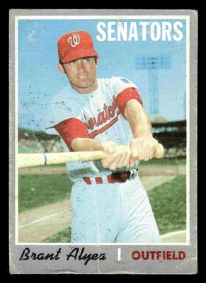 1970 Topps #303 Brant Alyea - Washington Senators (Low Grade) - Image 1 of 2