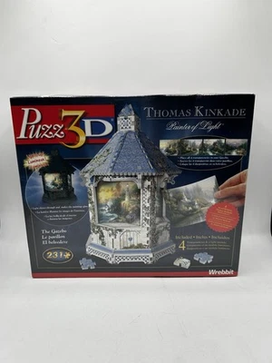 Thomas Kinkade Art - Light Up Gazebo - PUZZ 3D 231 Piece Puzzle - Wrebbit #c - Image 1 of 4