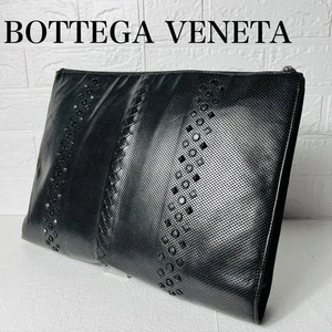 Bottega Veneta Clutch Tasche Intrecciato Leder Schwarz 40862c - Bild 1 von 24
